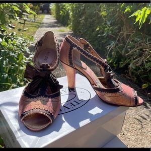 Kenzie Pink Metallic Heels